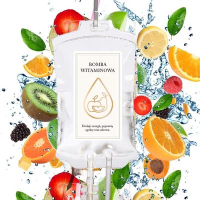 WLEWY WITAMINOWE -  Zastrzyk energii w postaci bomby witaminowej we wlewie dożylnym + relaks na fotelu masującym + okulary masujące. Efekt: masa energii, zdrowsze włosy, widocznie piękniejsza skóra i wiele wiele innych. Polecamy!