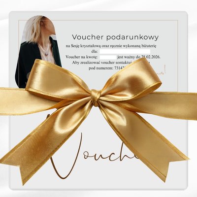 WYJĄTKOWY VOUCHER OD YENE MAR: prezent, który naprawdę ma wartość — Sesja Kryształowa + przepiękny, osobisty Naszyjnik Bogini.