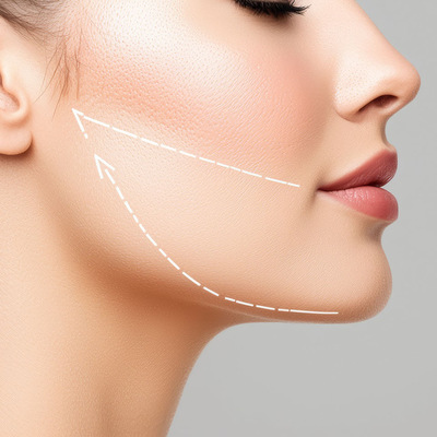 HIFU + RF TRIPOLAR NA „CHOMIKI”: uniesienie owalu twarzy i wyraźnie bardziej napięta skóra – efekt widoczny od razu i wzmacniający się z czasem.