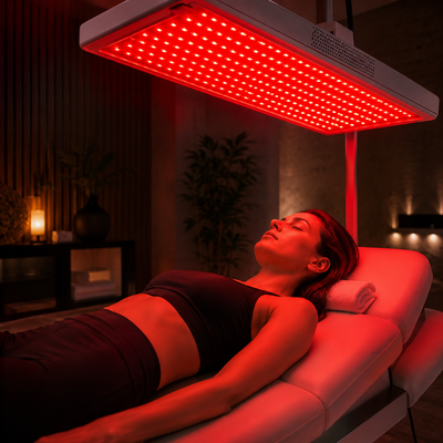 ZABIEG TERAPEUTYCZNY ŚWIATŁEM CZERWONYM RLT I BLISKĄ PODCZERWIENIĄ NIR: 30 minut regeneracji dla ciała, skóry i dobrego samopoczucia.